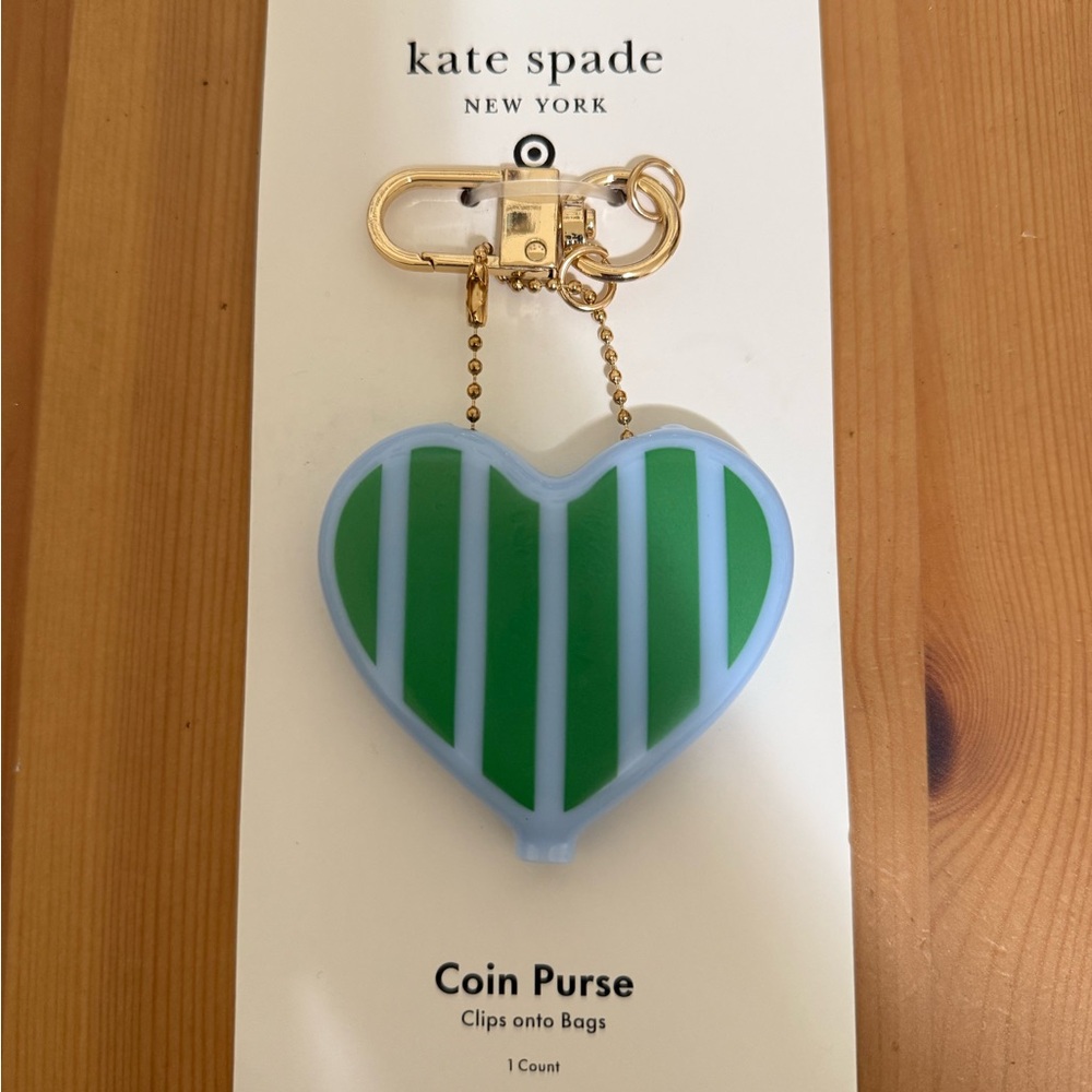 Kate Spade Heart Coin Purse Keychain